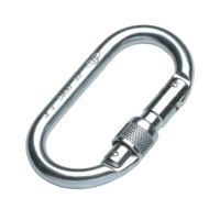 Moschettone ovale con ghiera