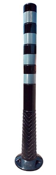 Paletto TPU nero c/bande rifr. 100 cm