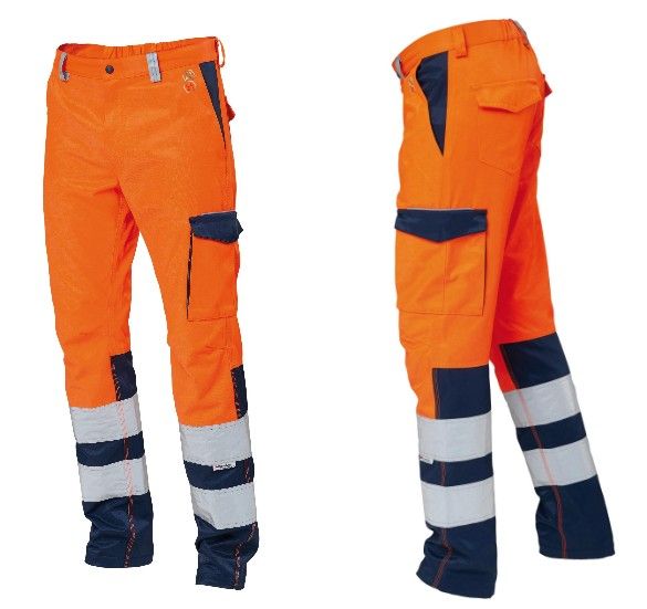 Pantaloni alta visibilità bicolore ADVANCE 250 gr