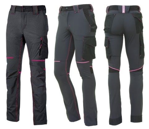 Pantaloni U POWER - WORLD LADY grey/fucsia