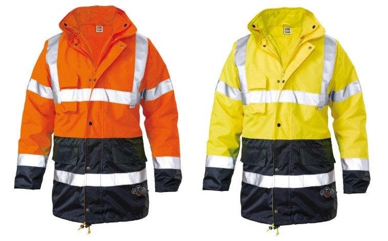 Parka alta visibilità bicolore c/corpetto 200 gr
