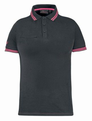 Polo m/c U POWER - WAY LADY grey/fucsia