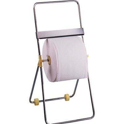 Supporto portabobine da terra cromato