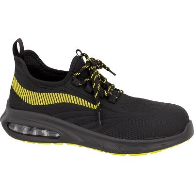 Calzatura bassa RUSH-998 S1 PL FO SR - METAL FREE nero/giallo