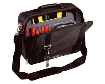 Borsa porta utensili con apertura da entrambi i lati